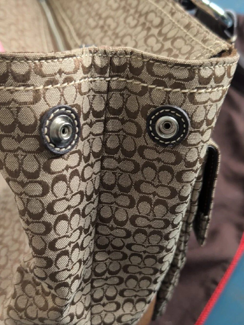 Coach Brown Soho Signature Buckle Tote Style 6427